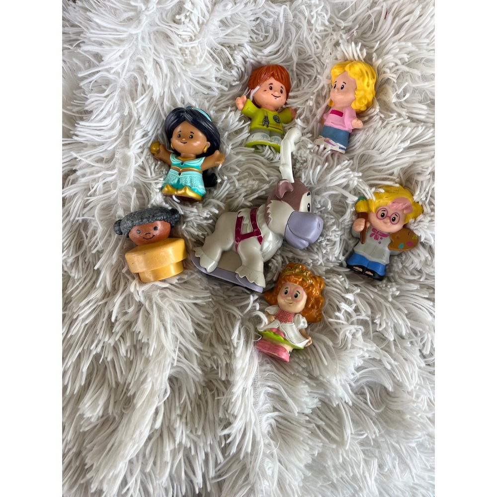 Fisher Price Little People Lot Disney Princess Jasmine Sven Frozen Artist Figure